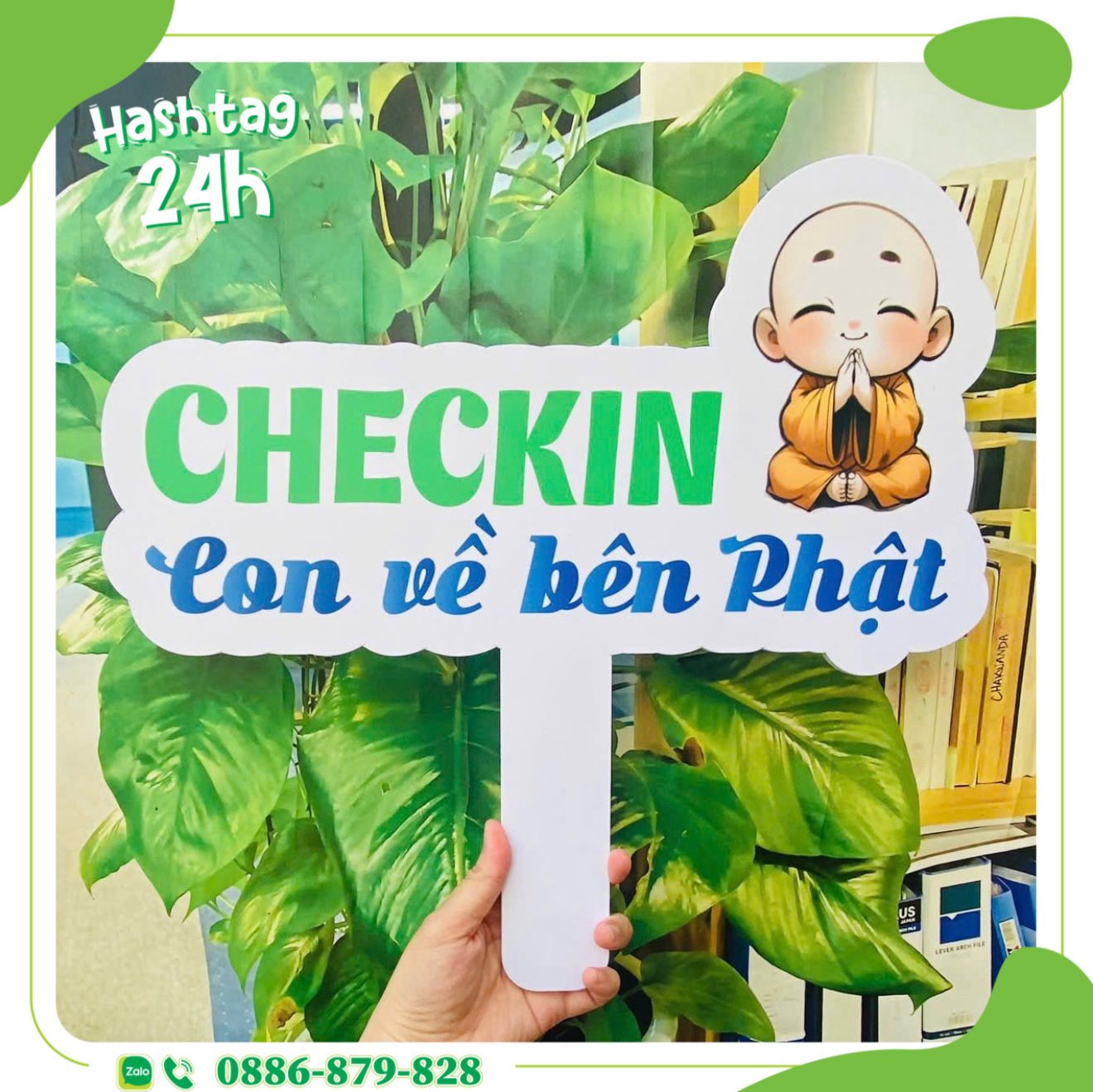 Hashtag check in con về bên Phật