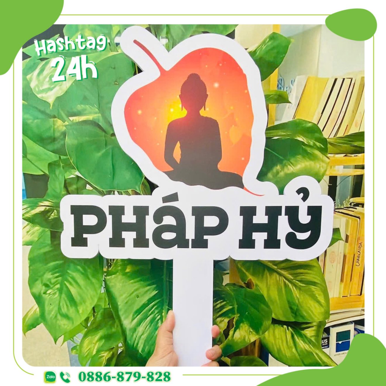 Hashtag cầm tay Pháp Hỷ