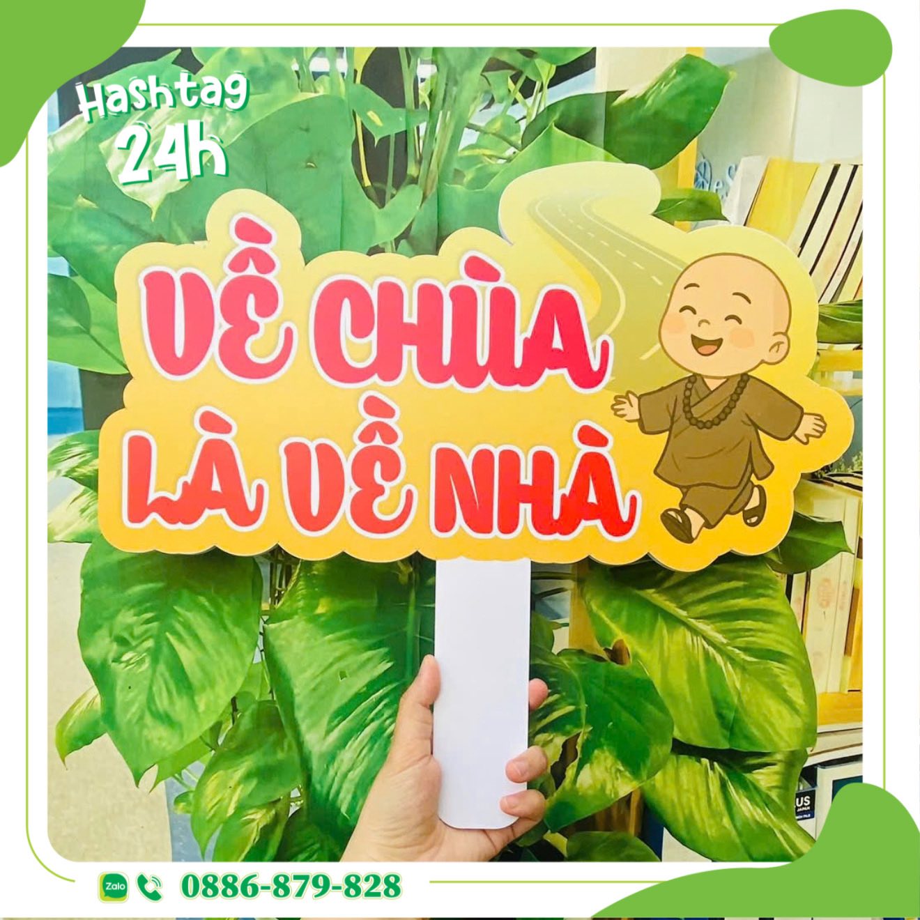 Hashtag check in Về Chùa là Về Nhà